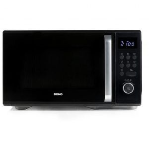 Domo Mikrowelle DO23101, 1000 Watt, schwarz, mit Drehteller, Garraum 31 Liter