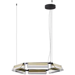 Nova Luce 9009132 APNEA Pendelleuchte Schwarz/Gold