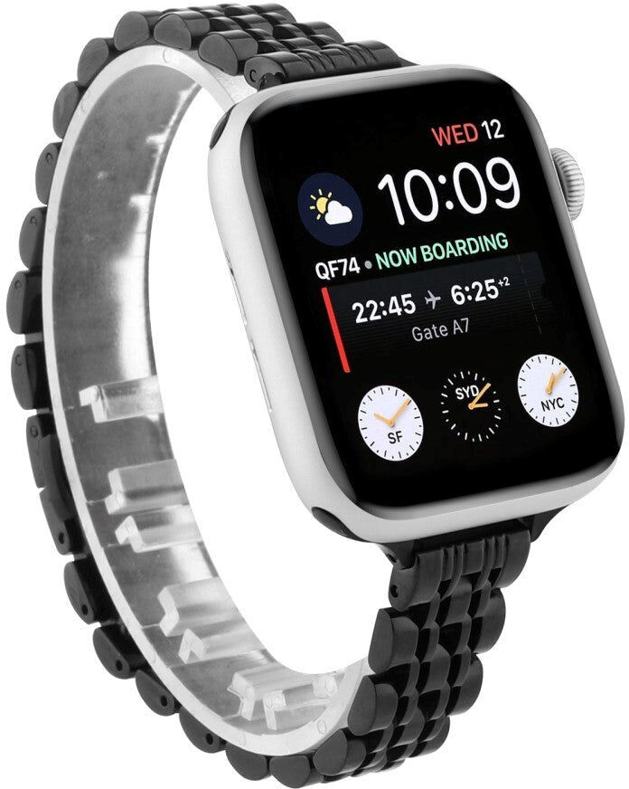 INCOVER Apple Watch (38/40/SE/41/42mm) Stainless Steel Urrem - Sort