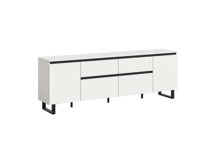 Meuble bas Tomasa [en.casa] blanc 188 x 36 x 65 cm