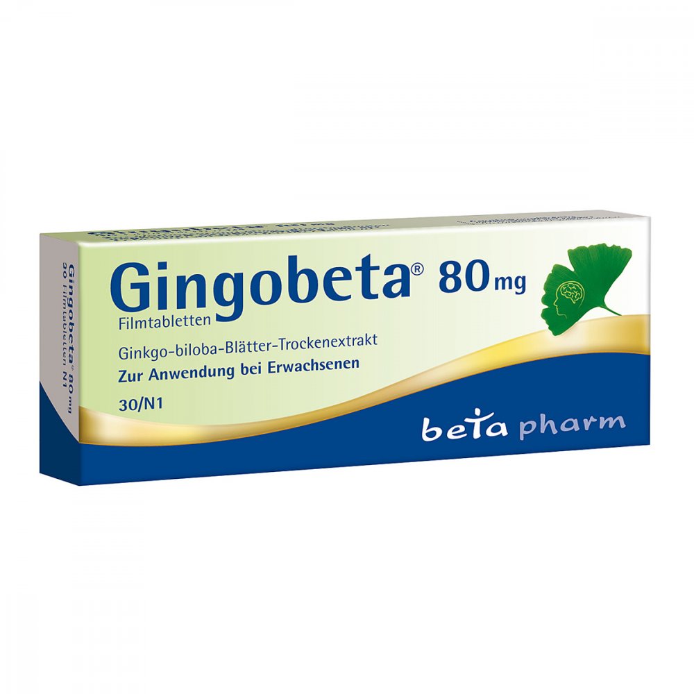 betapharm Arzneimittel GmbH Gingobeta 80 mg Filmtabletten 12461628