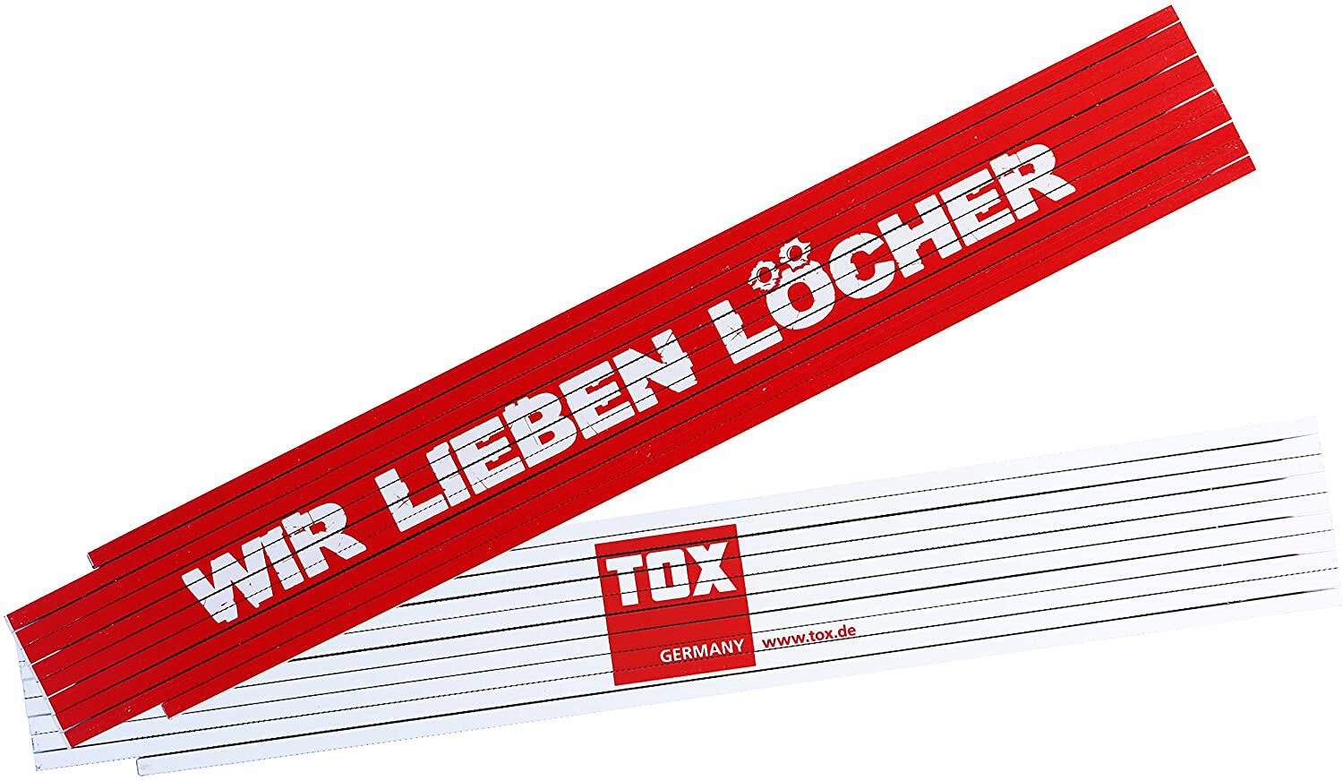TOX Meterstab "WIR LIEBEN LÖCHER" Holz 09969001/T
