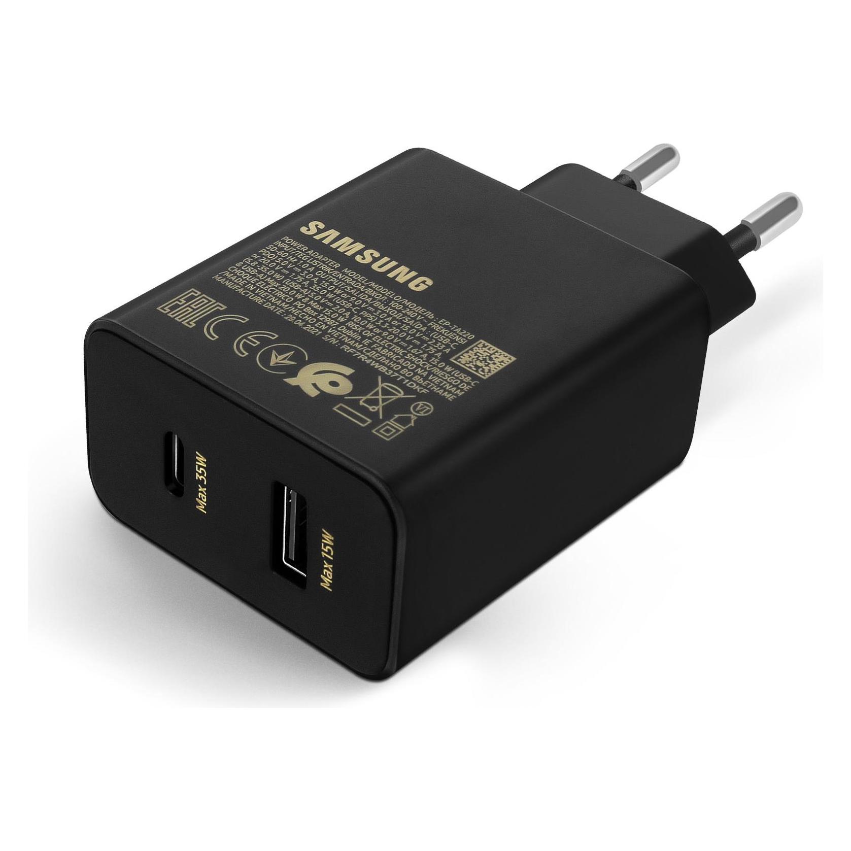 Samsung Duo Power Adapter (35 W, 2 Ports) (EP-TA220NBEGEU)
