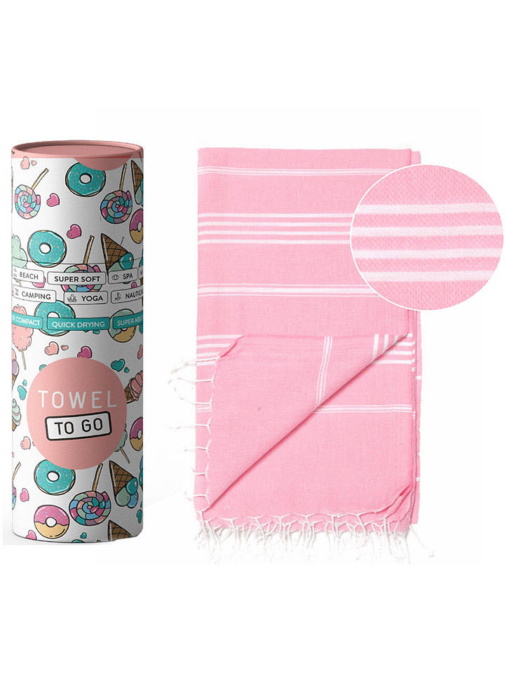 Strandtuch "Towel to Go - Ipanema" in Pink - (L)180 x (B)100 cm - onesize