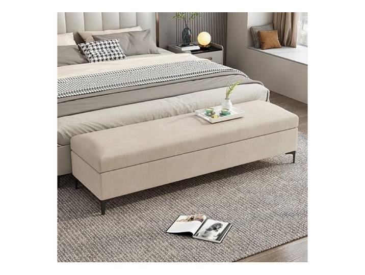 LuxusKollektion Bettbank Stauraumbank Schlafzimmer Fußende Bank (1-St)