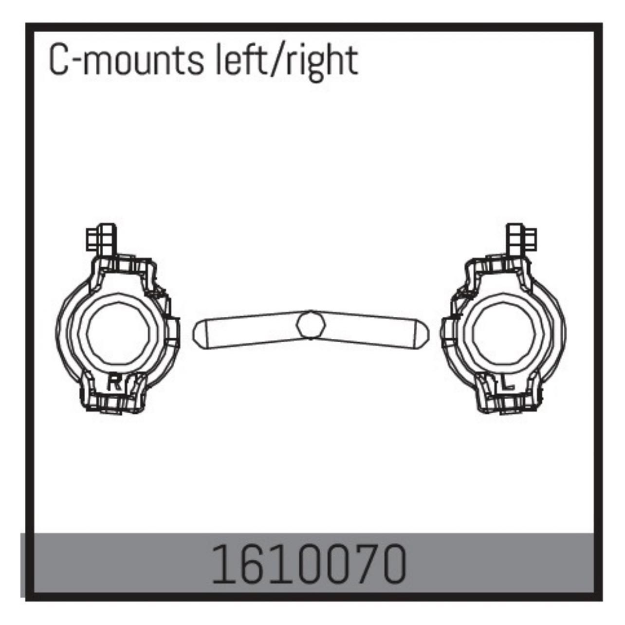 Absima c-mounts left/right (1610070)