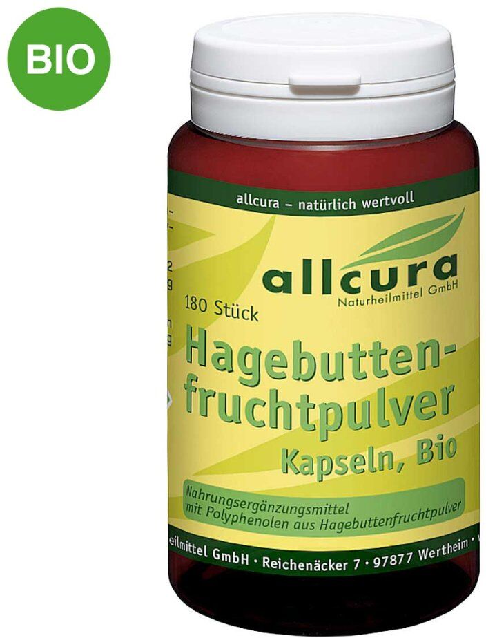 Hagebuttenfruchtpulver Kapseln Bio 180stk