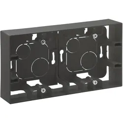 Legrand 863498 Aufputzgehäuse 2-fach Niloe Step schwarz