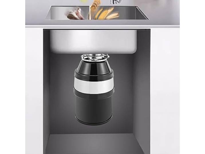 Küchenabfallzerkleinerer 560W, Intelligente Müllzerkleinerer für Spüle, Abfallzerkleinerer für Verarbeitet Knochen/Gemüse, Für 80-90mm Ablauf