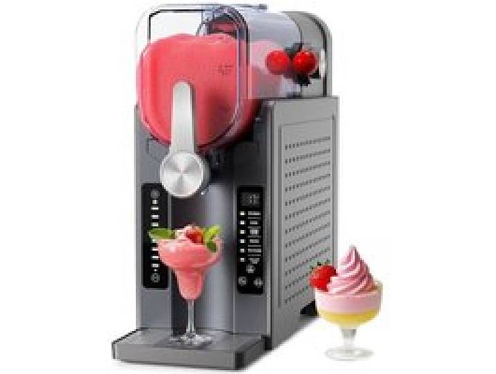 Machine à Granita 6-en-1 Capacité 2.5L 6 Programmes Prédéfinis 220V 42x19x42 cm pour Maison Restaurant Café