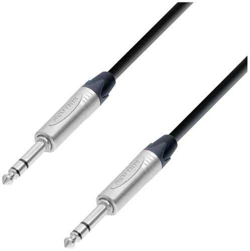 Adam Hall 5 STAR BVV 0300 Klinke Audio Anschlusskabel [1x Klinkenstecker 6.3mm (stereo) - 1x Klinkenstecker 6.3mm (stereo)] 3m