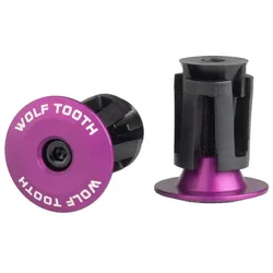WOLF TOOTH Lenkerstopfen Bar End Plugs Aluminium | ultraviolet purple