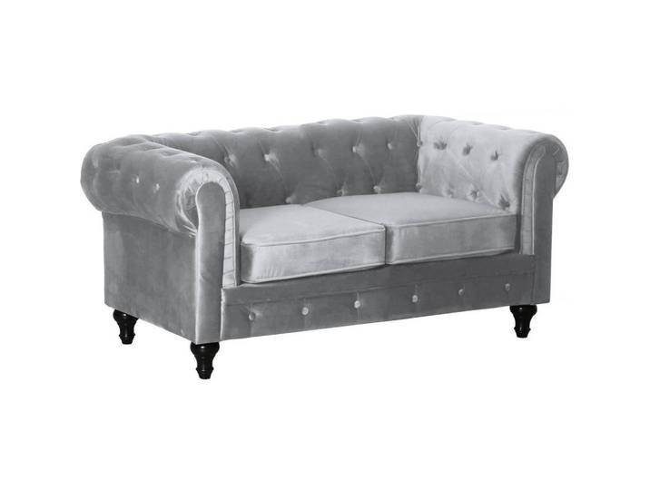 Habitat Garten Einzelsofa aliza Grau, 82x70x157 cm, Wohnzimmer, Sofas & Couches, Sofas, Chesterfield Sofas