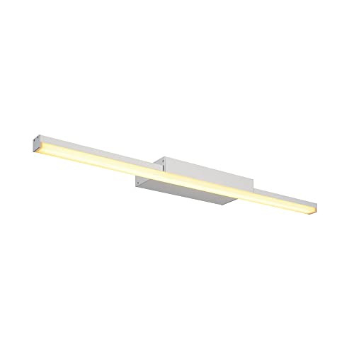SLV Led spiegelverlichting Glenos II zilver modern metaal