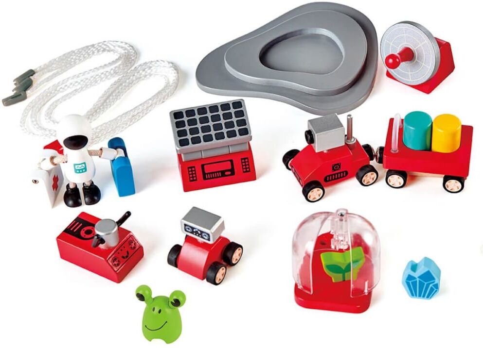 Hape Fusée spatiale en bois Blanc 48x74x48cm