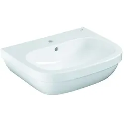Grohe Euro Keramik Waschtisch 39335000 60cm, alpinweiß, 1 Hahnloch mit Überlauf