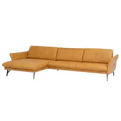 himolla Ecksofa Monheim Leder Gelb Sun 174 x 280 cm