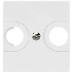 Legrand 078789 Mosaic TV/R-Abdeckung 2-modulig Farbe: Ultraweiß