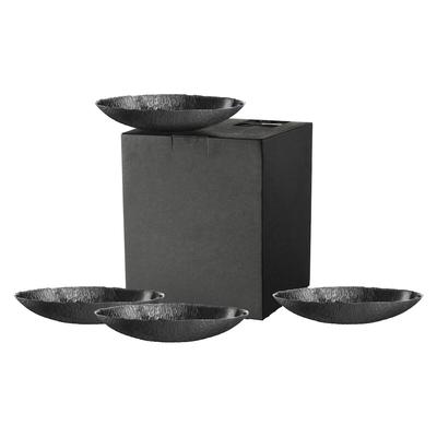 Eisch Sen Black Schale ø 21 cm 4er Set Schwarz im Geschenkkarton