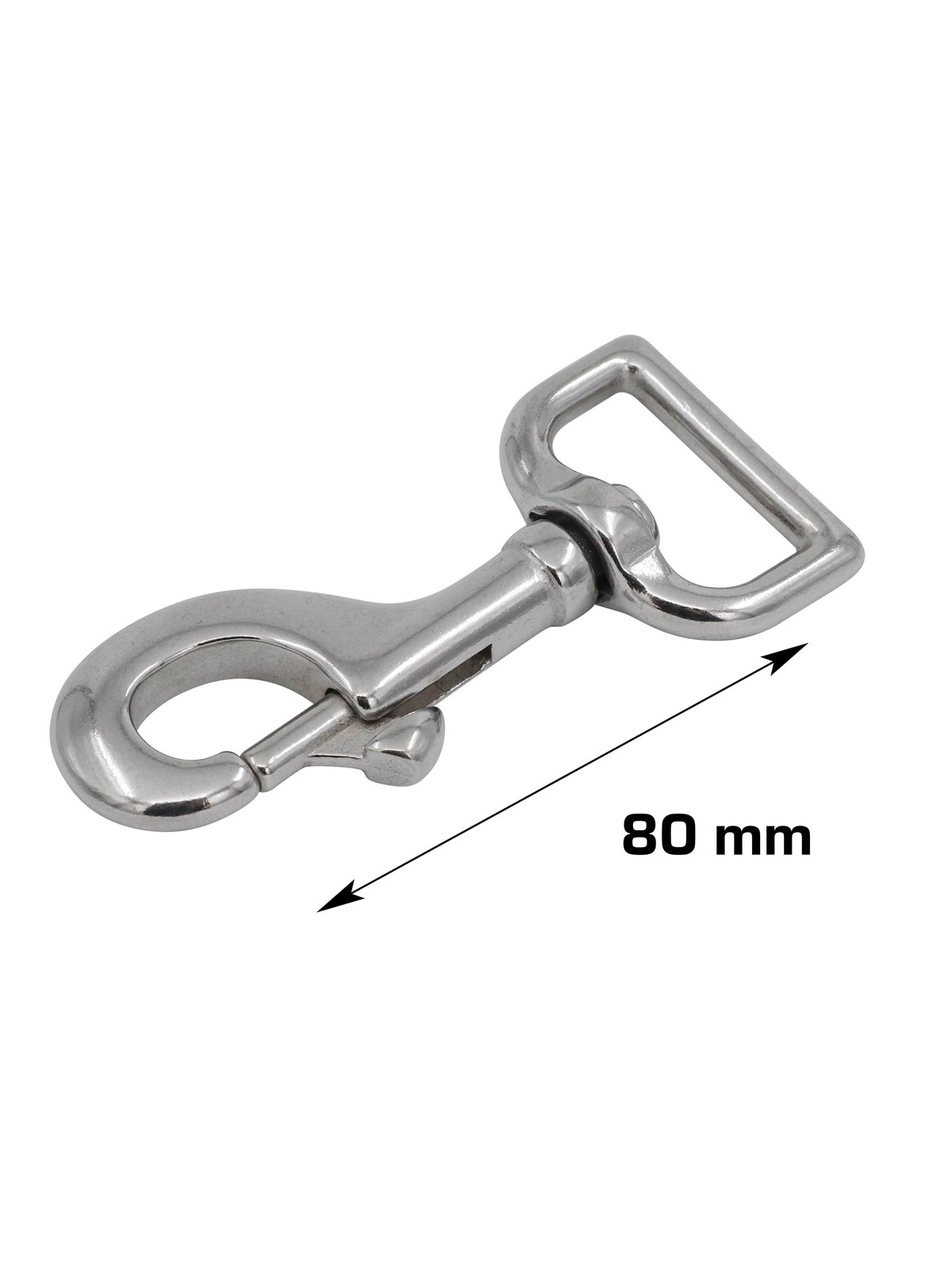 Home>it Carabiner 80 mm stainless steel