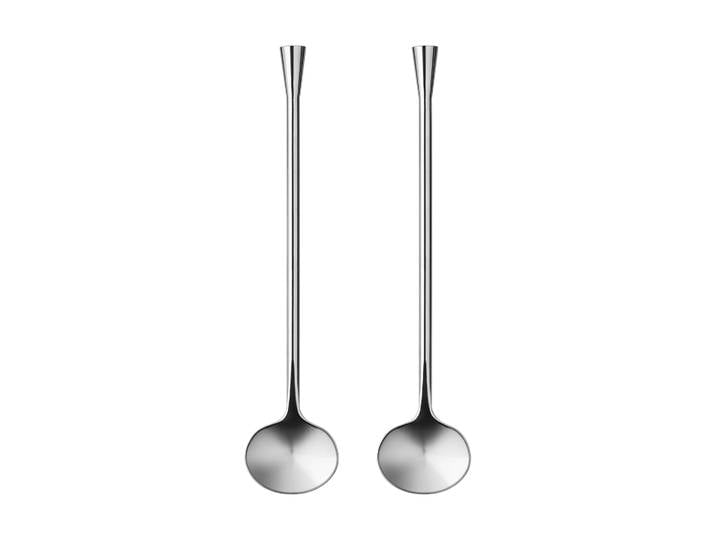 Orrefors Cuillère à cocktail City 170 mm, lot de 2 Acier inoxydable
