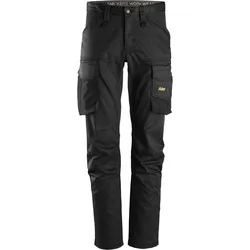 Snickers AllroundWork, Stretch Arbeitshose ohne Knietaschen 256 schwarz-schwarz