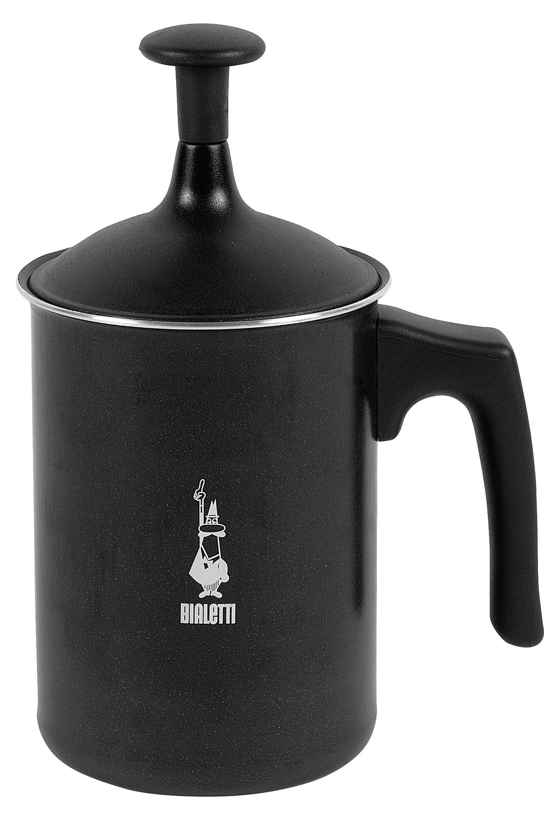 Bialetti Perfetto Crema handmatige melkopschuimer - 330 ml - Zwart