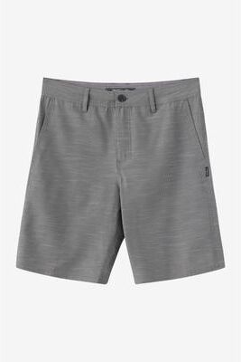 O'Neill s Portola Slub Check 20"" Hybrid Shorts in Gargoyle, Size 40, Elastane/Polyester"