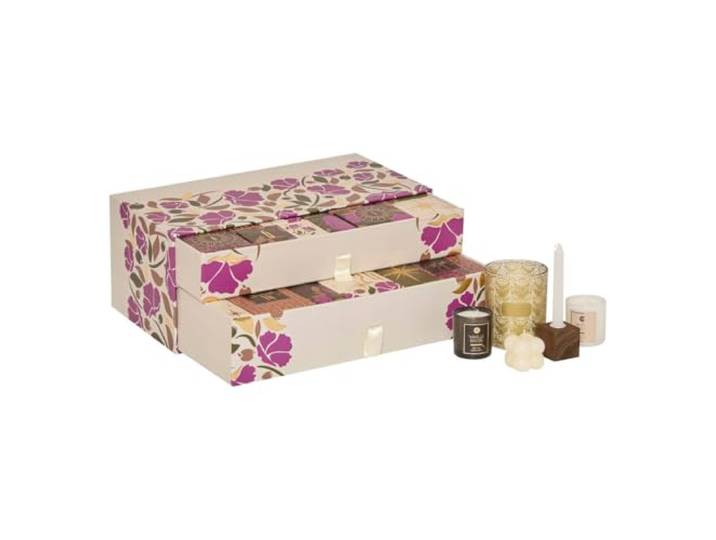 Atmosphera Créateur d'Intérieur - Calendrier de l'Avent 2025 Belissima - Coffret de l'Avent 24 jours - Idée Cadeau de Noël Bougies Parfumées\, Senteurs