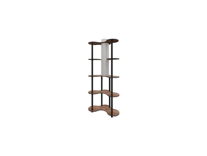 Kawola Stehlampe Aluna Walnuss Dekor Holz, Nussbaumfarben, E27, 17x150x17 cm, Lampen & Leuchten, Innenbeleuchtung, Stehlampen