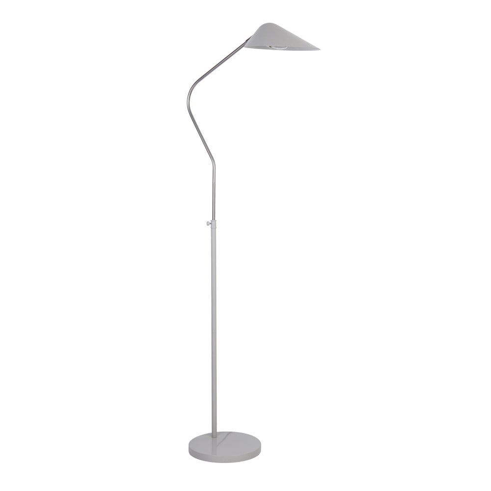 Searchlight Swan vloerlamp chroom en wit