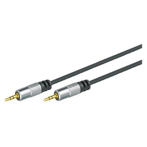 Tecline Professional Audiokabel High Quality, 3,5 mm Stereo Klinkenst./St., 5,0 m Verchromter Metall-Klinken (5 m) (499308125)