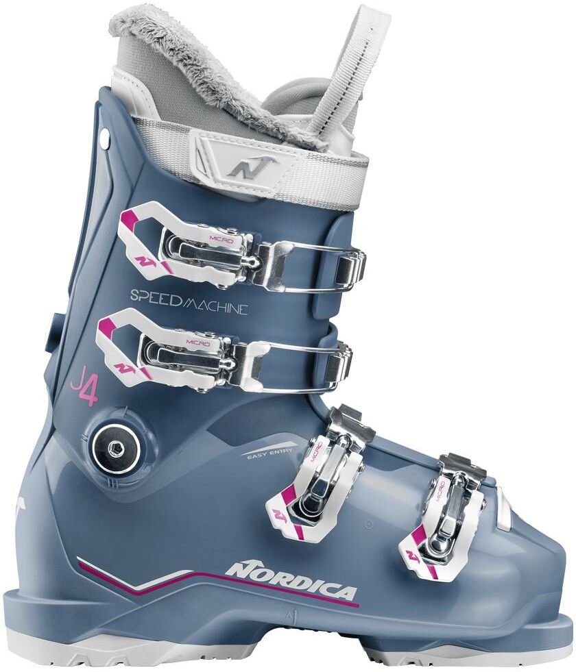 Nordica  - Speedmachine J 4 Blue Light Blue Fuchsia - 23 - Chaussures de Ski