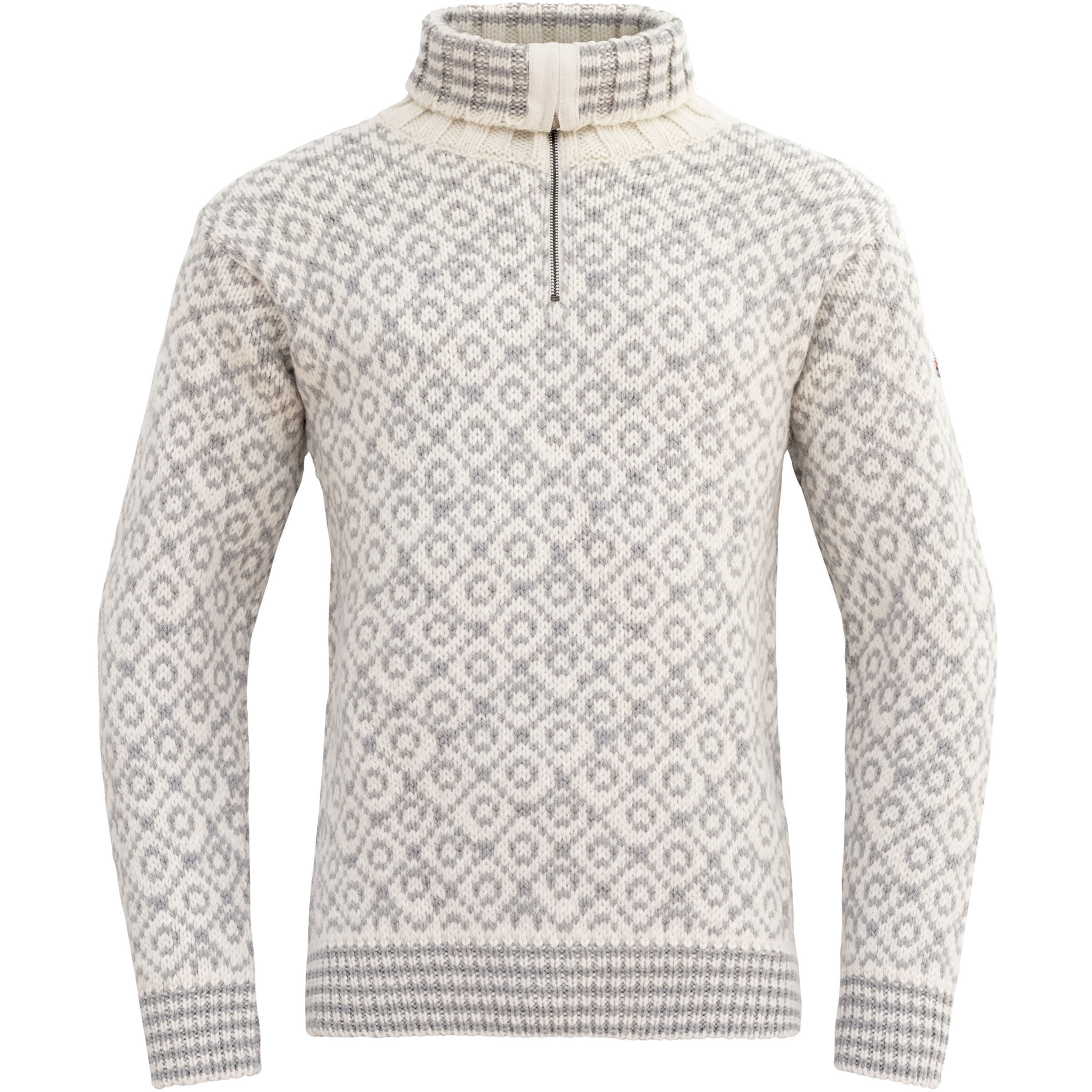 Devold Svalbard Wool Zip Neck Pullover grau Größe M Lifestyle Hautfreundlich