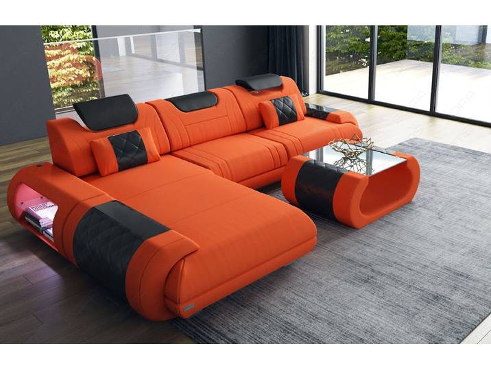 Sofa Dreams Ecksofa Polster Stoffsofa Rimini L Form M Mikrofaser Stoff Sofa, Couch wahlweise mit Bettfunktion