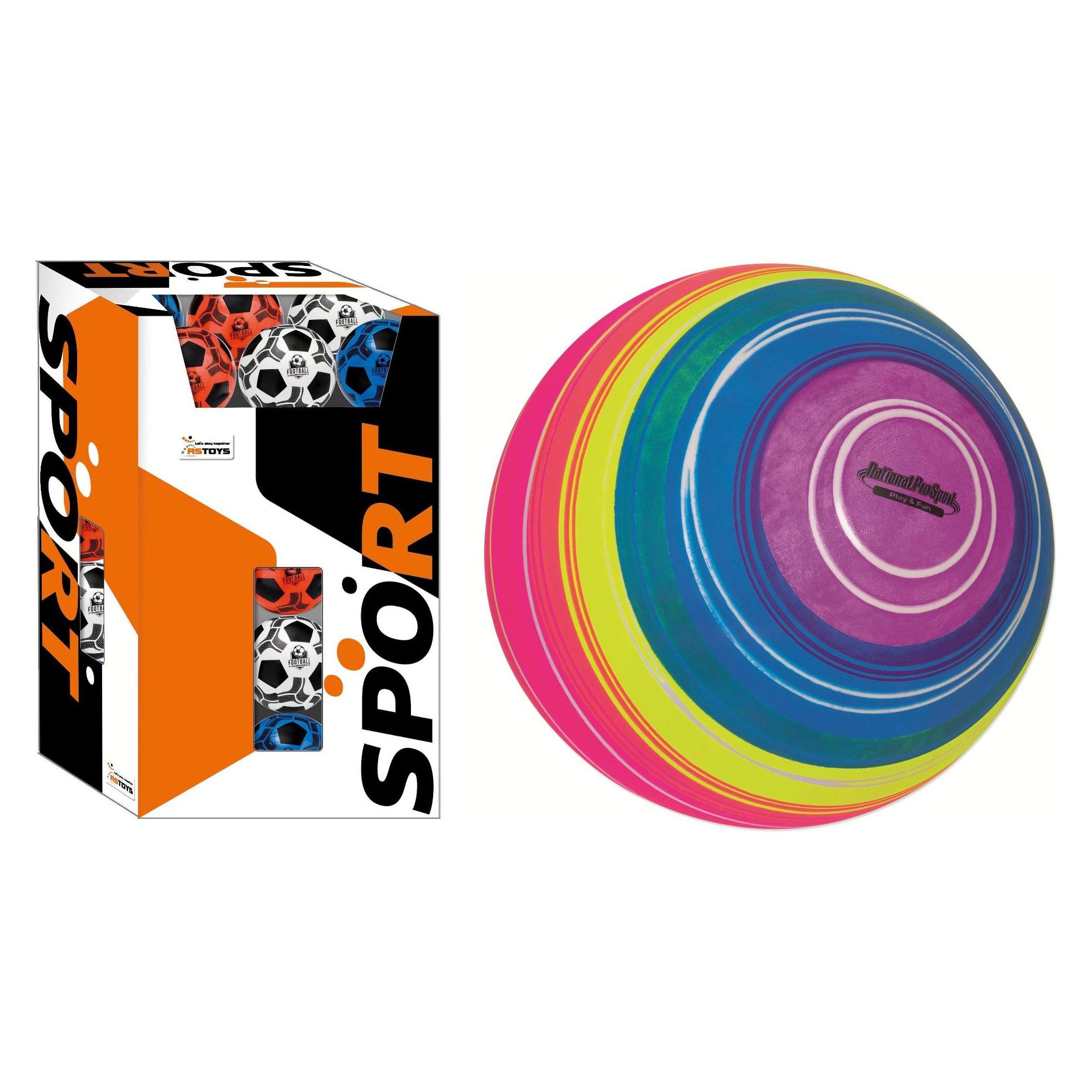 Rs Toys PALLA GIOCO COLORE RIGATA 80 gr. 22 cm GONFIA (57224282)