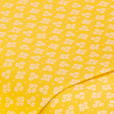 Baumwollstoff Miniblüten "Sina", weiß-color