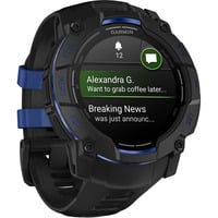 Instinct 3 - 50 mm, AMOLED, Smartwatch Black, Silikon-Armband