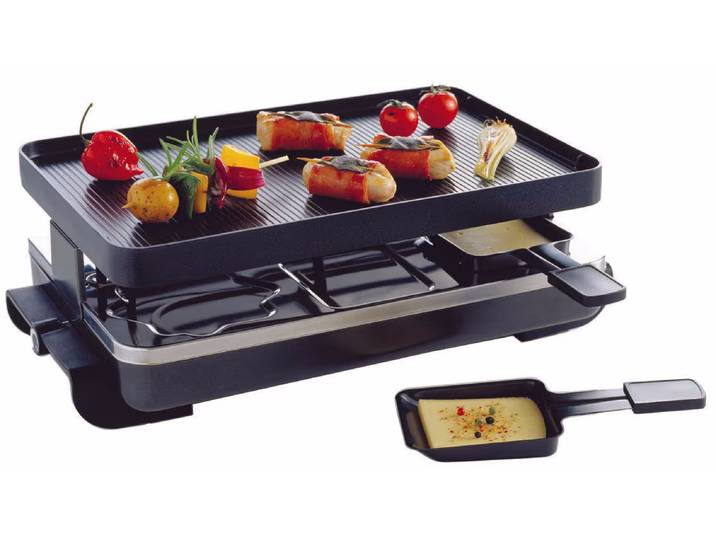 Novis 6010.07 Raclette für 6 Pers. – Raclette Ofen/Raclette Grill – schwarz