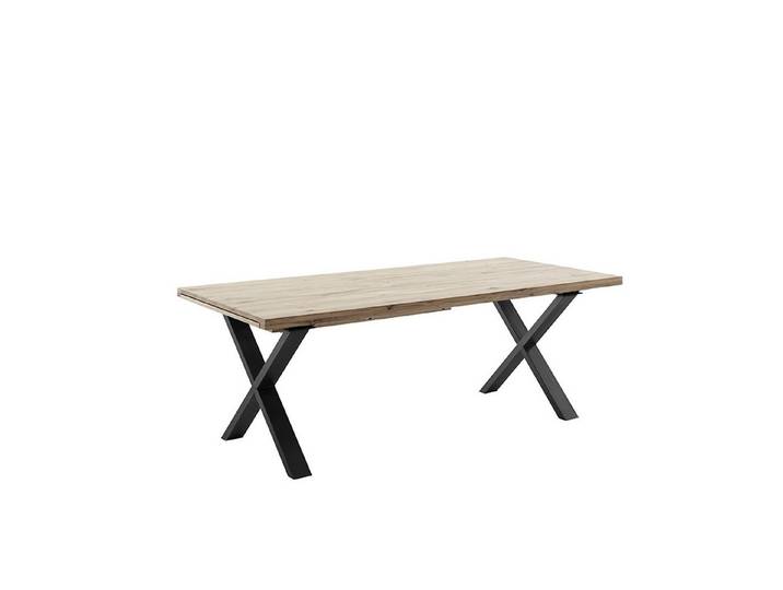 freiraum Kulissen-Esstisch BROOKLYN, in Bianco geölt / Metall - 280x73x100 (BxHxT)