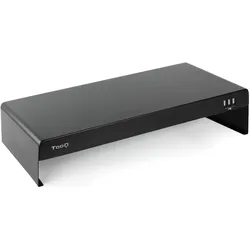 Tooq Technology TQMR0124 Flachbildschirm-Tischhalterung Freistehend Schwarz, Monitor Erhöhung, Schwarz