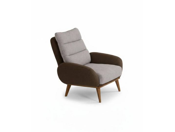 Xlmoebel Loungesessel Moderne Bergère in Grau – Komfortabler Designerstuhl (1-St., Bergère), Made in Europa