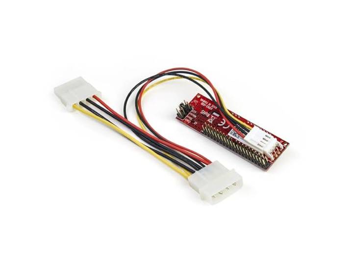 IDE naar SATA adapter - IDE naar S-ATA bidirectionele converter voor 6,4 en 8,9 cm, 40 pin stekker IDE naar SATA met ODD-ondersteuning. rood