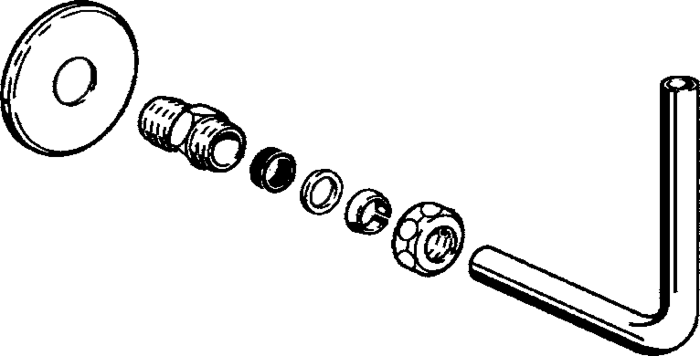 Hansa Kaltwasserrohr 210 mm 59905126