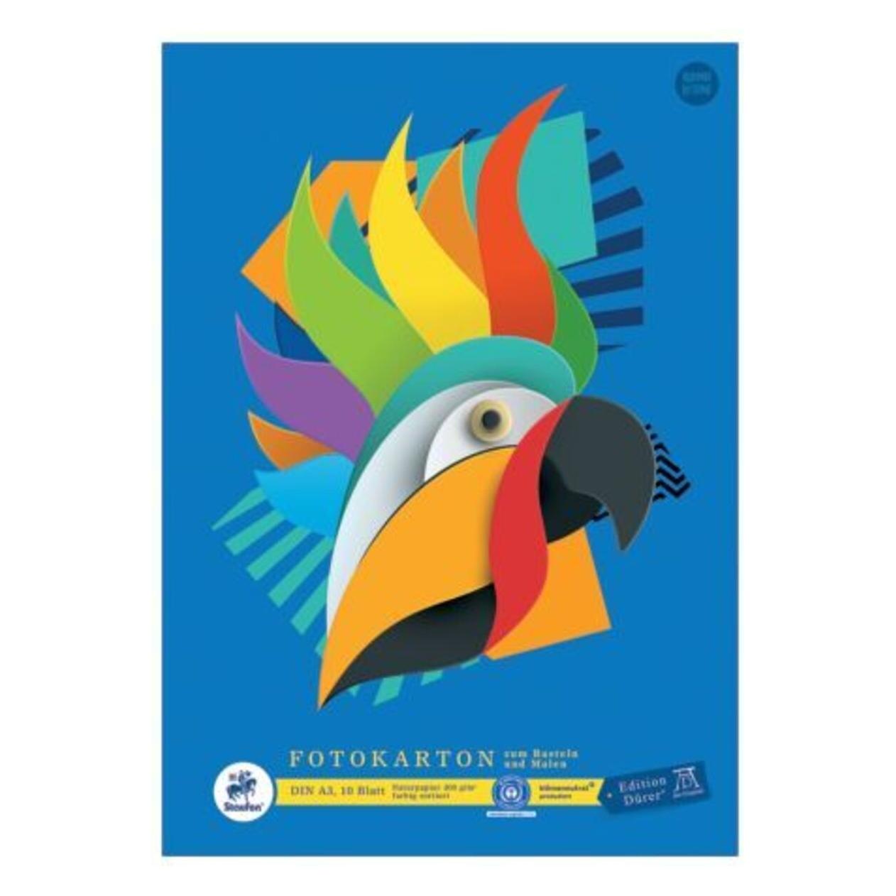 Staufen Tonpapierblock 10 Blatt A3 mehrfarbig (A3) (053635000)