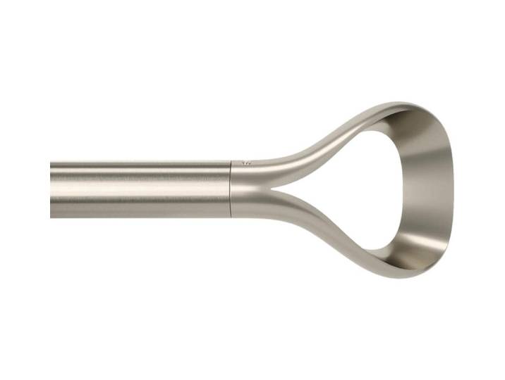 Vorhangstange UMBRA Loop , silber (nickel), Stahl, Gardinenstangen, Vorhangstange