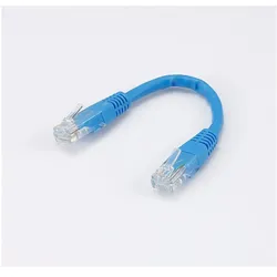 Helden C ble RJ45 Male/Male droit CAT6 U/UTP - Longueur 0.15M - Bleu - en sachet (U/UTP, CAT6, 0.15 m), Netzwerkkabel