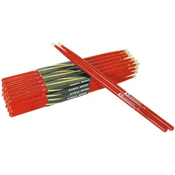 DIMAVERY DDS-5A Drumsticks, Ahorn, rot