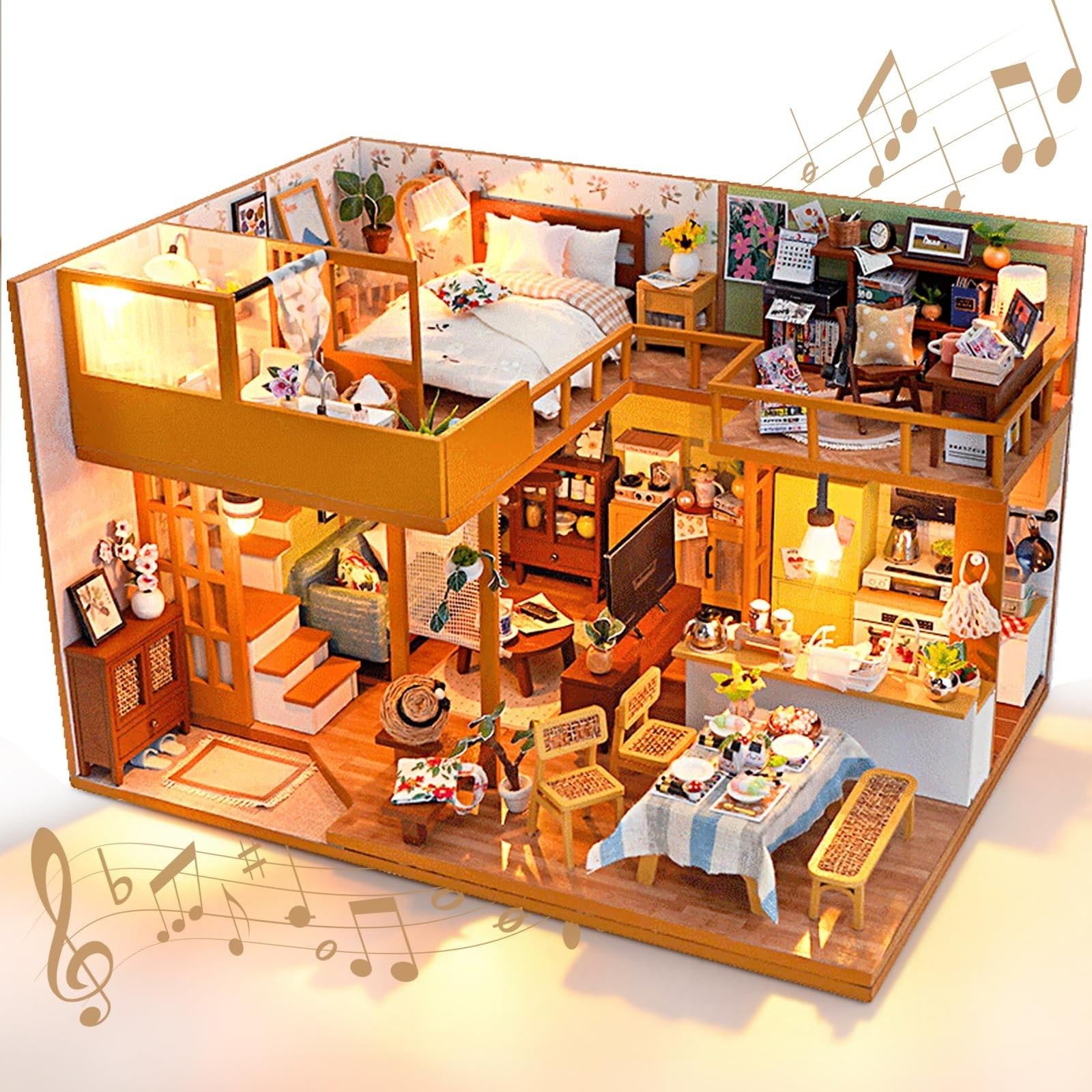 DIY Miniatuur Poppenhuis Bouwset voor Creatieve Geesten