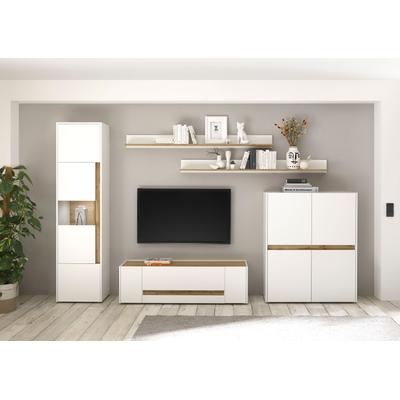 Wohnwand HOME AFFAIRE "City/Giron", weiß, B:350cm H:197cm T:45cm, Kastenmöbel-Sets, Wohnwand